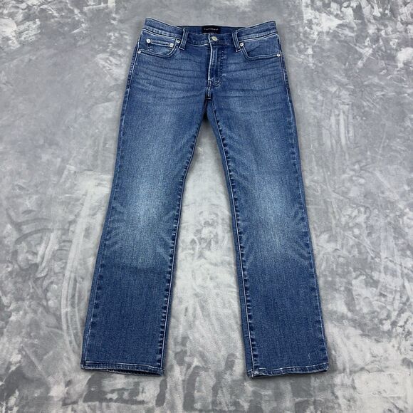 Lucky Brand Jeans Womens 4/27 Sweet Mid Rise Straigh Leg Blue Denim 5-Pockets - Picture 1 of 13